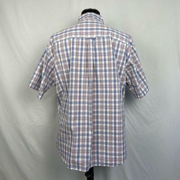 Pendleton 100% Cotton Blue Plaid Casual Button Front Shirt - Men’s XL - Picture 4 of 6